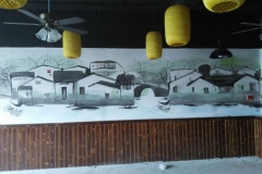 墙绘-江阴长寿中式餐厅 (4)