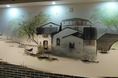 墙绘-江阴妙桥中式餐厅 (3)
