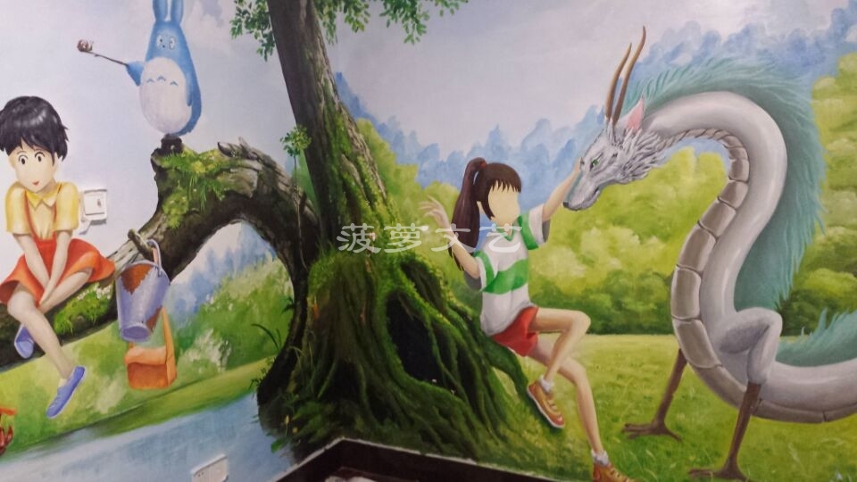 墙体彩绘-无锡马山儿童房 (10)
