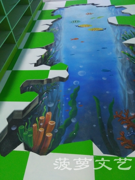 无锡墙绘-菠萝文艺-胜利门海底世界-13