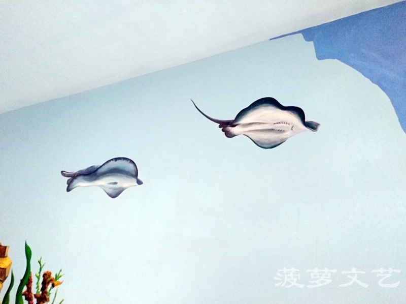 无锡墙绘-菠萝文艺-胜利门海底世界-16