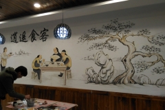 无锡墙绘-菠萝文艺-逍遥时刻快餐店-6