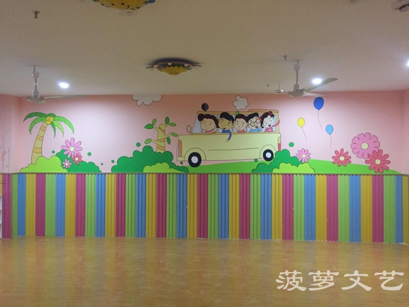 无锡墙绘-周夏幼儿园墙绘- (1)